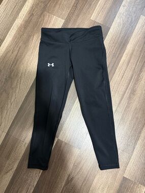 Under Armour Kids Black Performance Leggings with Logo